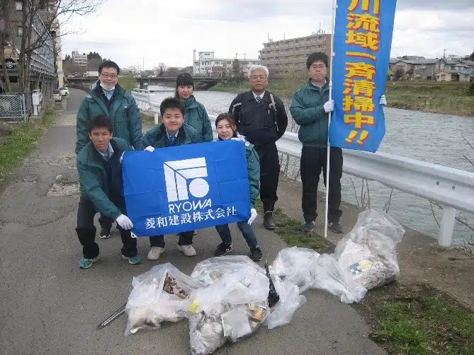 北上川流域一斉清掃に参加しました！