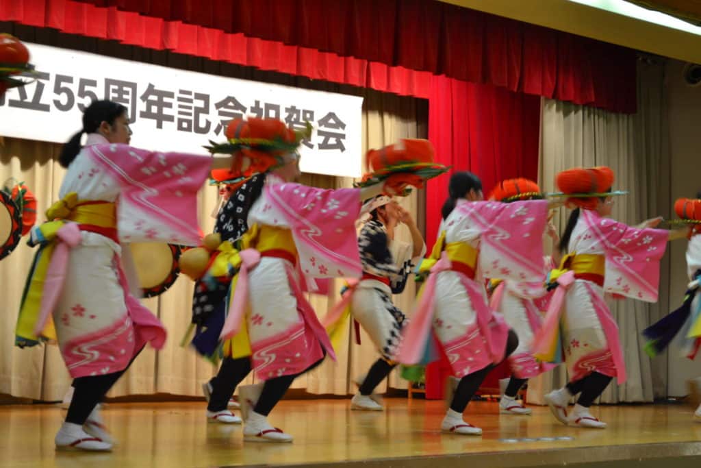 雫石高校の郷土芸能委員会のみなさん