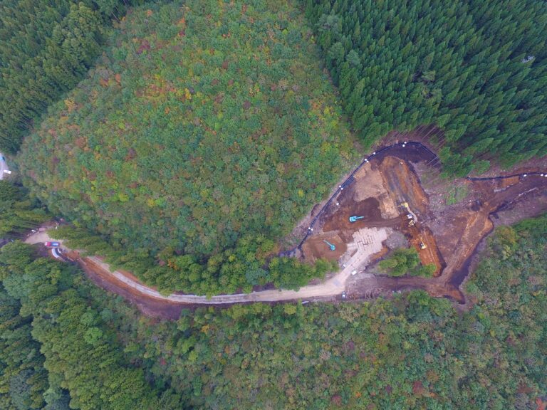 ⑥上空写真（10月上旬）